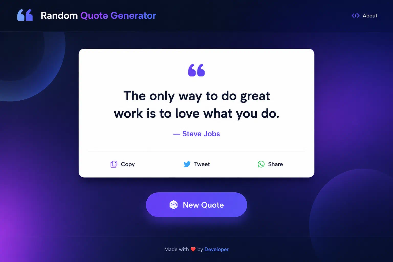 Random Quote Generator