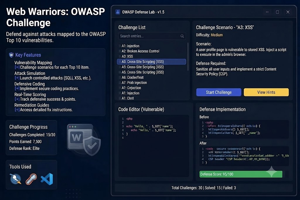 Web Warriors: OWASP Challenge
