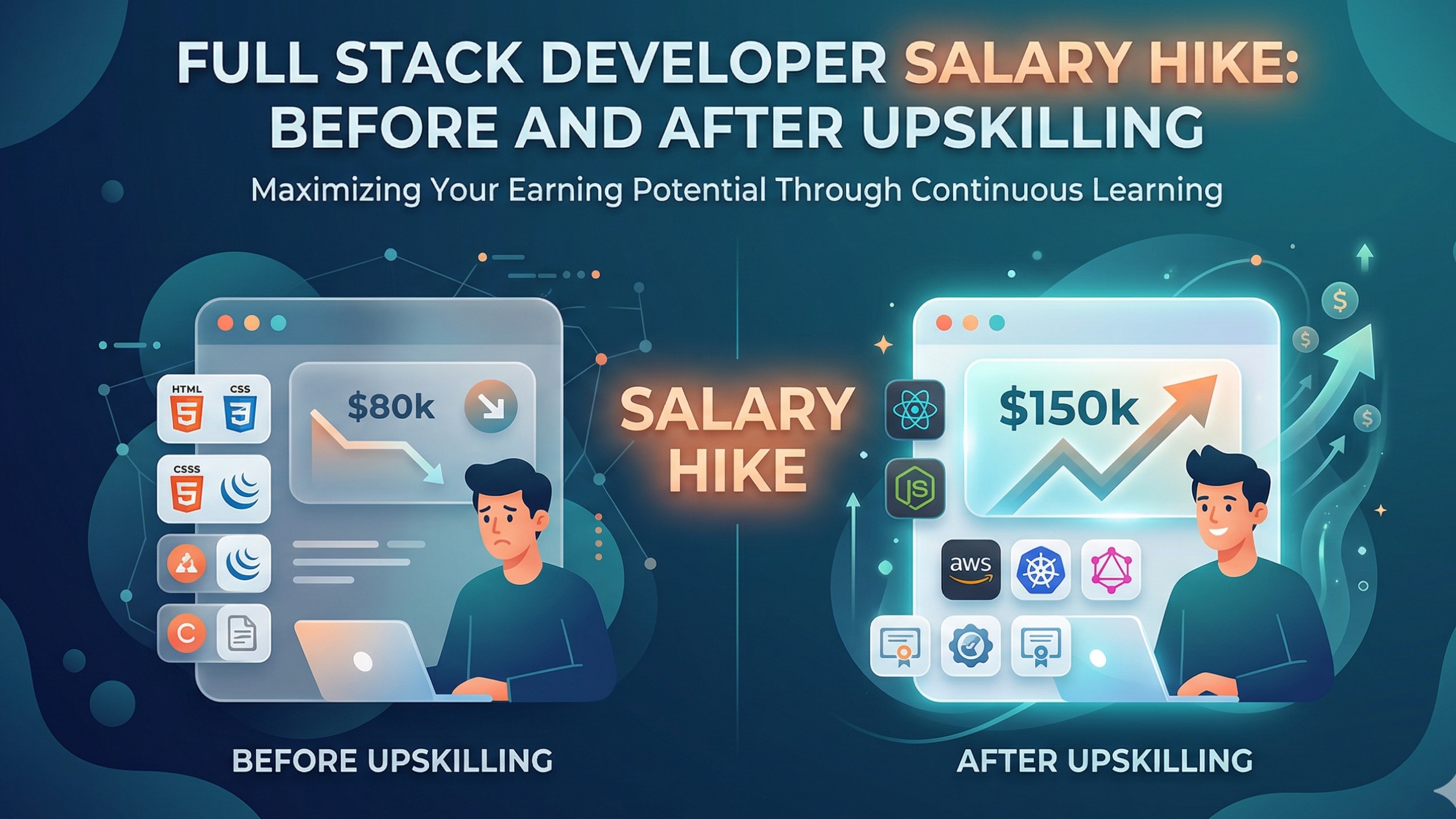 Full Stack Developer Salary Hike – Before and After Upskilling in Mumbai