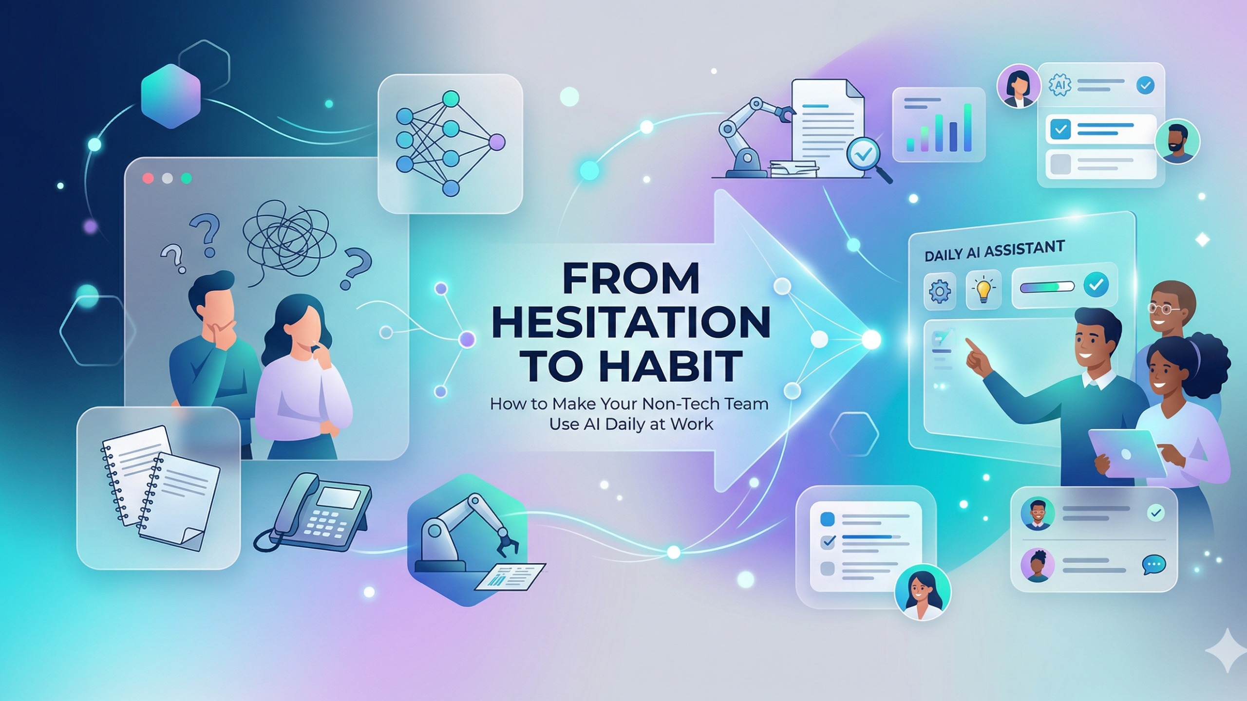 From Hesitation to Habit: How to Make Your Non-Tech Team Use AI Daily at Work