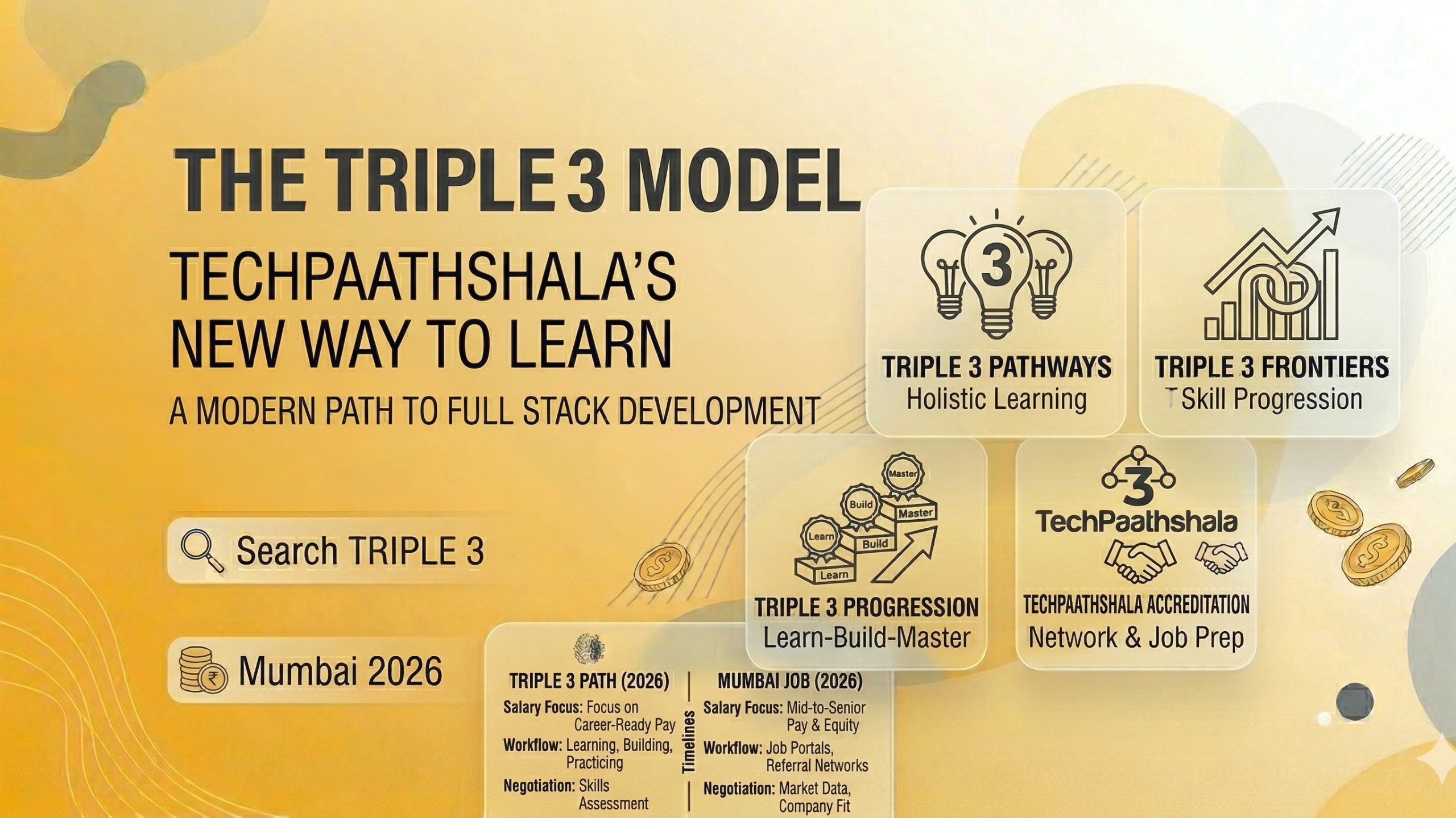 What is the Triple 3 Model? TechPaathshala’s New Way to Learn Full Stack Development